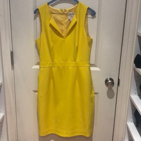 J. Crew Dresses & Skirts - Jcrew suiting bright yellow sheath dress
